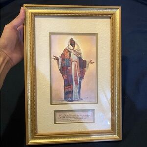 Thomas Blackshear II Coat of Many Colors FRAME With Golden Pattern 14x9 # 17086